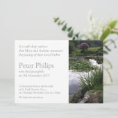 Tuin 2 Vreedzame Vijver Uitvaart Aankondiging (Staand voorkant)