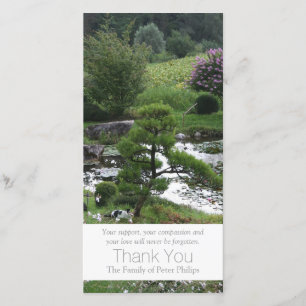 Tuin 3 met katten condoleance bedankje 3 bedankkaart