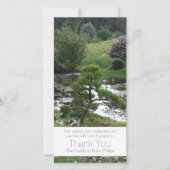 Tuin 3 met katten condoleance bedankje 3 bedankkaart (Voorkant)