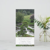 Tuin 3 met katten condoleance bedankje 3 bedankkaart (Staand voorkant)