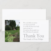 Tuin 4 Fauteuil Condoleance Bedankt 2 (Voorkant / Achterkant)