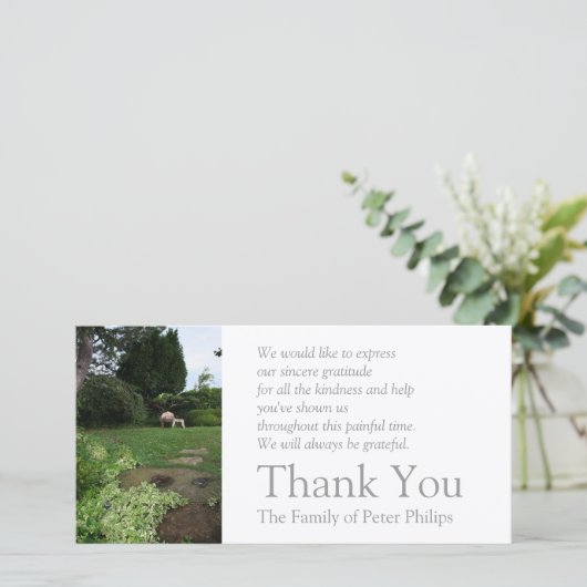 Tuin 4 Fauteuil Condoleance Bedankt 2 (Staand voorkant)