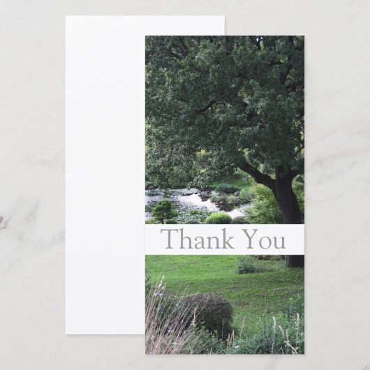 Tuin 6 Boom Dankjewel Fotokaarten 1 Bedankkaart (Voorkant / Achterkant)