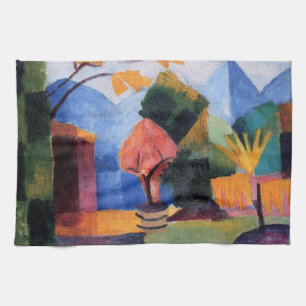 Tuin aan het Thunermeer door August Macke, Vintage Theedoek