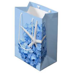 Tuin aan zee Blauw Bloemen Congratulaties Medium Cadeauzakje