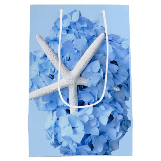 Tuin aan Zee Blauw Bloemstuk Felicitaties Medium Cadeauzakje (Achterkant)