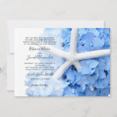 Tuin aan zee ouders namen kust bruiloft kaart (Voorkant)