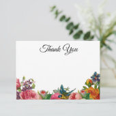  tuin (aanpasbaar) Dank u Bedankkaart (Staand voorkant)