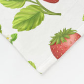 Tuin Aardbeien en Aardbeienjam Fleece Deken (Hoek)