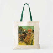 Tuin achter een huis door Vincent van Gogh Tote Bag (Voorkant)