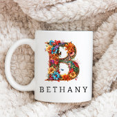 Tuin alfabet letter B Monogram Koffie Mok
