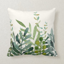Tuin - Aquarel Botanische Bladeren Kussen