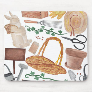 Tuin aquarelprint muismat