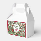 tuin art nouveau bruiloft bedankdoosjes (Voorkant Zijde)