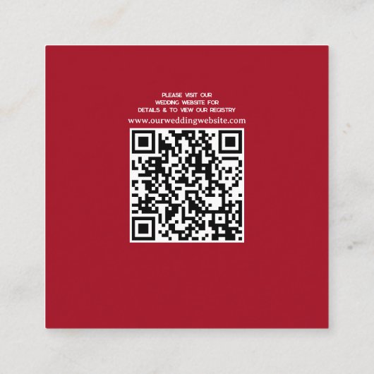  tuin art nouveau bruiloft informatiekaartje (Achterkant)