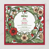  tuin art nouveau bruiloft menu (Voorkant)
