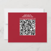 tuin art nouveau bruiloft RSVP kaartje (Achterkant)