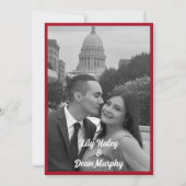 tuin art nouveau bruiloft save the date (Achterkant)