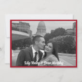  tuin art nouveau bruiloft save the date (Achterkant)