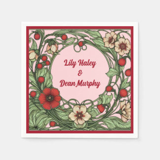  tuin art nouveau bruiloft servet