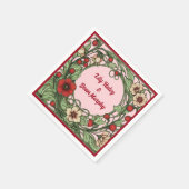  tuin art nouveau bruiloft servet (Hoek)