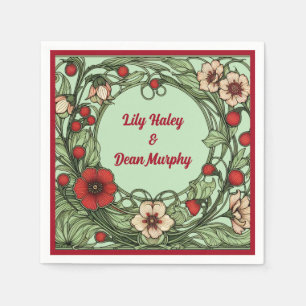  tuin art nouveau bruiloft servet