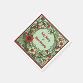 tuin art nouveau bruiloft servet (Hoek)