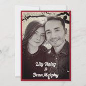  tuin art nouveau bruiloft uitnodiging (Achterkant)