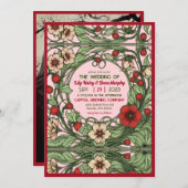  tuin art nouveau bruiloft uitnodiging (Voorkant / Achterkant)