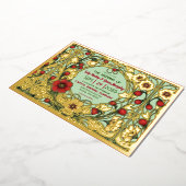  tuin art nouveau goud folie uitnodiging (Gedraaid)