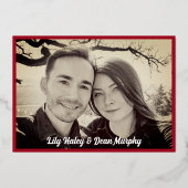  Tuin Art Nouveau Roos Gold Folie Uitnodiging (Achterkant)