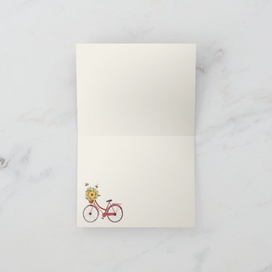 tuin-Baby shower Bedankkaart (Binnen)