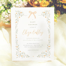 Tuin Baby Shower Budget met Wilde Bloemen & Gele S