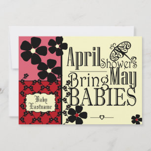 tuin Baby shower Kaart