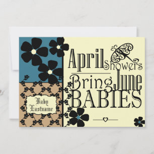  tuin Baby shower Kaart
