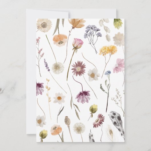 tuin-Baby shower Kaart (Achterkant)