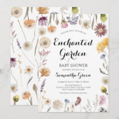 tuin-Baby shower Kaart (Voorkant / Achterkant)