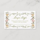 Tuin Baby shower Luier Raffle Informatiekaartje (Voorkant)