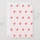 Tuin Baby shower, Rozen Kaart (Achterkant)