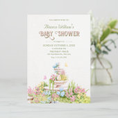Tuin babyshower kaart (Staand voorkant)