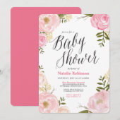 Tuin babyshower uitnodiging (Voorkant / Achterkant)