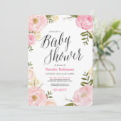 Tuin babyshower uitnodiging (Staand voorkant)