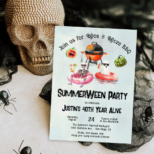 Tuin-BBQ Baby-Q Baby Shower Kaart