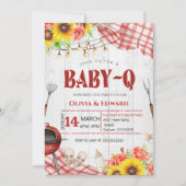 Tuin BBQ Baby Shower Kaart (Voorkant)