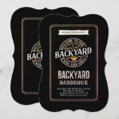 Tuin BBQ-feest Kaart (Voorkant / Achterkant)