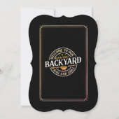 Tuin BBQ-feest Kaart (Achterkant)