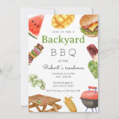 Tuin BBQ Zomerfeest Kaart (Voorkant)