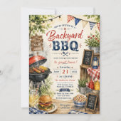 Tuin BBQ Zomerfeest Kaart (Voorkant)