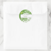 Tuin Bee Toile Groen Bruiloft Favor Label (Tas)