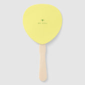 Tuin Bee Toile Vrolijke Gele Partij Fan Handwaaier (Achterkant)